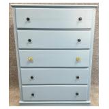 Blue Painted Chest of Drawers