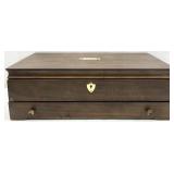 Vtg International Silver Co. Wooden Flatware Chest