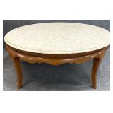 French Provincial Stone Top Coffee Table