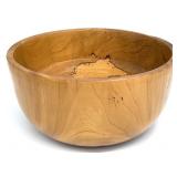 Signed Handmade Spalted Maple Sculptural Wood Bowl