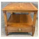 Fruitwood One Drawer End Table