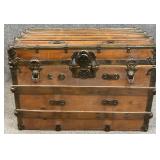 Antique Flat Top Trunk