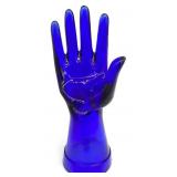 Cobalt Blue Glass Hand Jewelry / Ring Holder