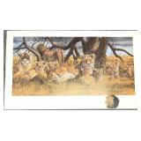 Gary Swanson S/N Lion Print w/ Painted Remarque