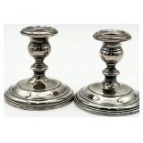 2 Gorham Sterling Silver Weighted Candlesticks