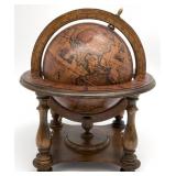 Vintage Old World Zodiac Desk Globe, Made in Italy