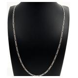 Sterling Silver Figaro Chain Necklace