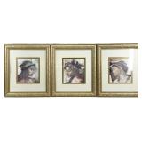 3 Michelangelo Neoclassical Framed Art Prints