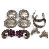 4 Pair Vintage Sterling Silver Earrings