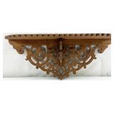 Antique Filigree Carved Scallop Edge Shelf