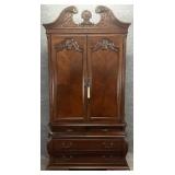 Cherry Shell Carved Armoire