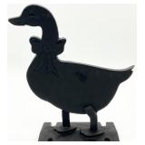 Cast Iron Duck Boot Scraper / Doorstop