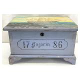 Small Paint Decorated Seaman's Chest
