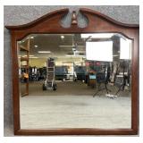 Cherry Pediment Top Mirror