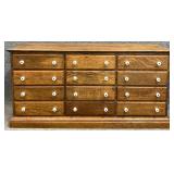 Antique Oak Apothecary Chest