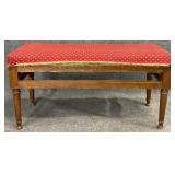 Antique Upholstered Bench
