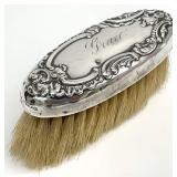 Antique Sterling Silver Handle Vanity Brush