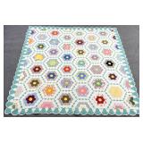 78in x 80in Vintage Hand Sewn Quilt