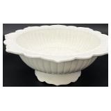 Italian Scalloped Floral Ceramic Bowl