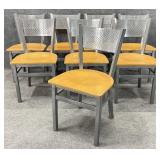8pc Metal Frame Dining Chairs