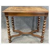 Antique Barley Twist Leg Accent Table