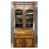 19th Century Secretary Desk w/ Bookcase Top