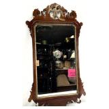Georgian Mahogany Wall Mirror, Gilt Phoenix Crest