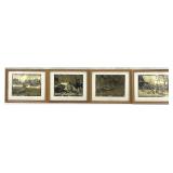 4pc Vintage Lionel Barrymore Golden Etchings