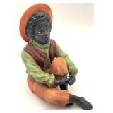 African American Boy Small Ceramic Figure
