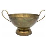 Vintage Brass Double Handle Centerpiece Bowl