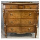 Italian Walnut Four Drawer Chest