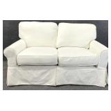 White Pier 1 Two Cushion Loveseat