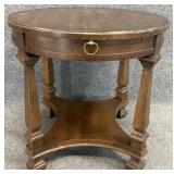 Oval Fruitwood Accent Table