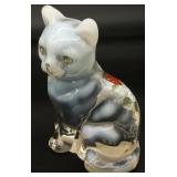 Fenton Opalescent Art Glass Cat Figurine