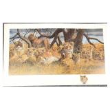 Gary Swanson A.P. Lion Print w/ Painted Remarque