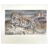 Gary Swanson S/N Snow Leopard Offset Lithograph