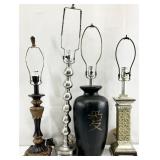 4pc Asst Decorative Table Lamps