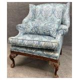 Ball in Claw Wingback Chair