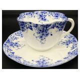Shelley England Dainty Blue Cup & Saucer
