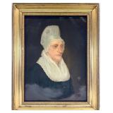 Antique Portrait of Woman Oil Painting