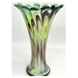 Large Hand Blown Art Glass Vase