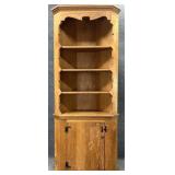 Antique Pine Corner Cabinet