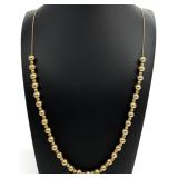 14K Gold Bead Necklace