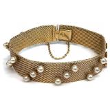 Vintage Radi Damascene Mesh Bracelet