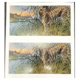 2pc Gary Swanson S/N African Wildlife Art Prints