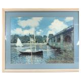 Claude Monet, The Bridge At Argentuil Art Print
