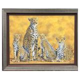 XL Ramsey Mapunde Original Painting, Cheetahs