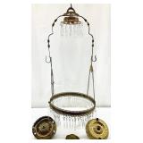Antique Hanging Lights / Parts & Crystal Prisms