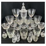 Asst Vintage Crystal & Glass
