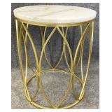 Modern Stone Top Accent Table
